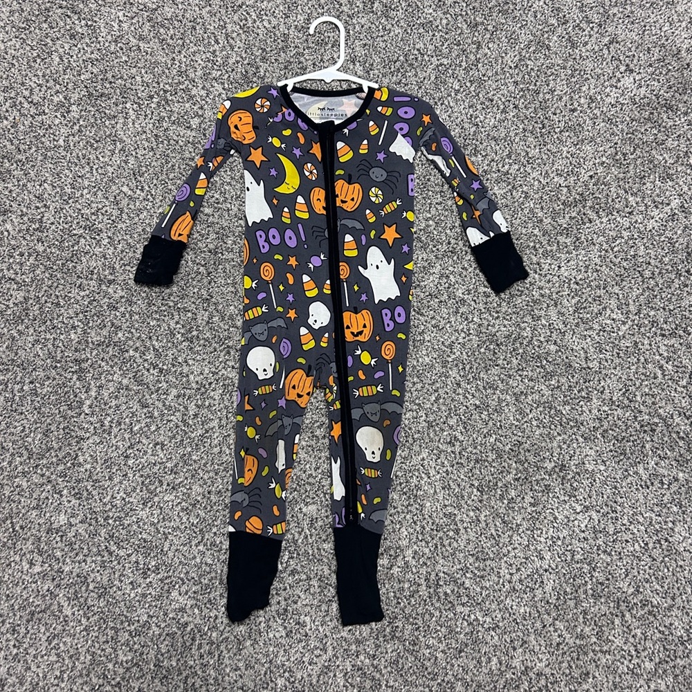 Little sleepies Halloween zippies - like new - 6-12 months